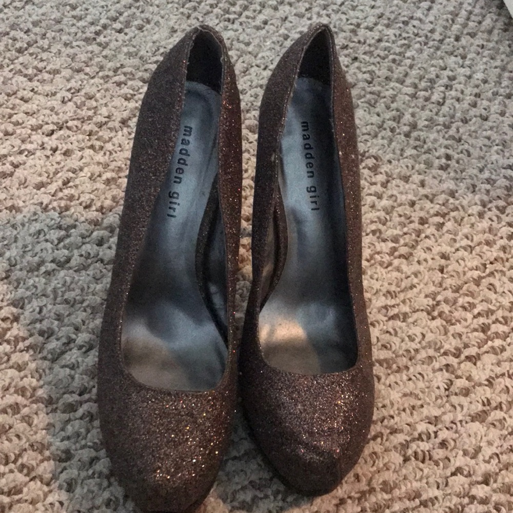 Steve Madden heels glitter size 10